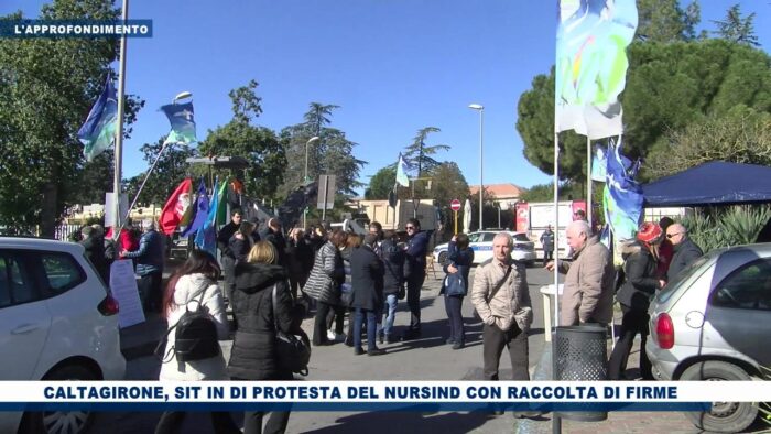 Lapprofondimento Caltagirone Sit In Di Protesta Del Nursind Con